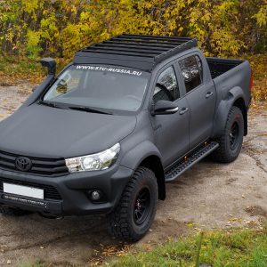 Мини бампер STC Toyota Hilux 2015-2020 с площадкой для лебедки