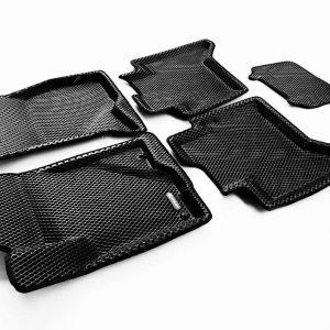 3D коврики Euromat для TOYOTA Hilux (2016-), EVA, Черный